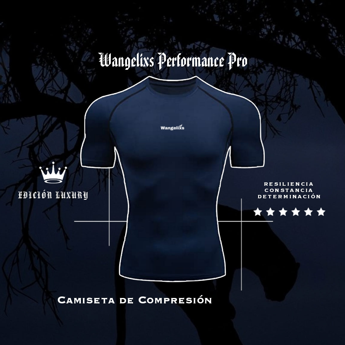 Wangelixs Pro – Camiseta de Compresión | BLUE